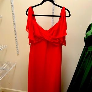 Stunning Alfred Angelo bright red gown